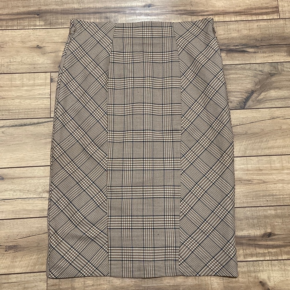 7th Avenue Design Studio New York and Company Plaid Pencil skirt Size 12